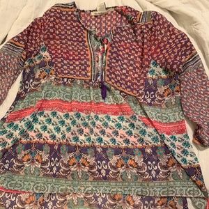 Boho Multi-Colored Tunic